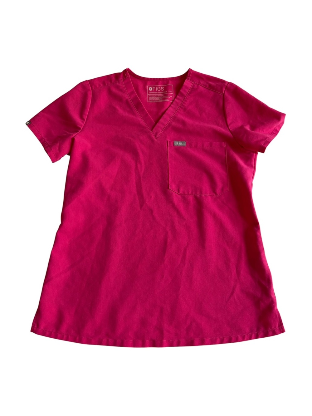 3 FIGS Woman's Technical Collection Scrub Top Size XS Pink Lilac Blue Uniform - Picture 2 of 16